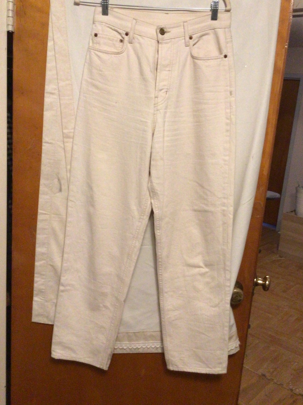 B SIDES blue jeans 100% cotton wide leg jeans SZ 26